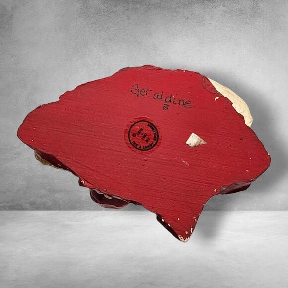 Vintage Ike & Sandy Spillman “Geraldine” Resin Figurine 1976–1987 Folk Art RARE - Picture 8 of 12